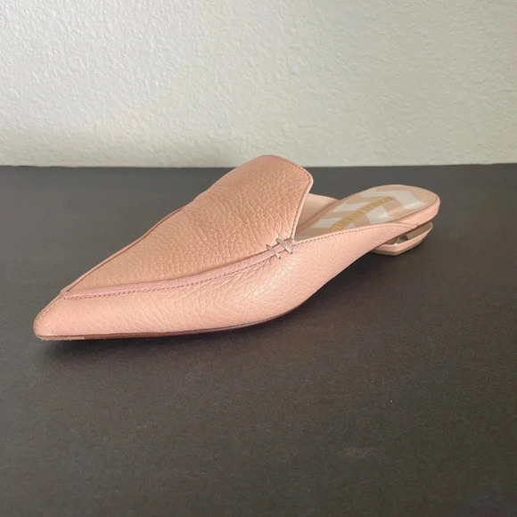 Nicholas Kirkwood Beige Leather Beya Pointed Toe Flats Size 37 - Picture 7 of 12